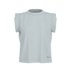 Maglia Guess Donna Sl Cn Light Basic Top Azzurro