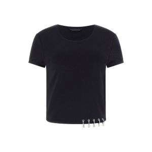 Maglia Guess Donna Ss Cn Elisabette Guess Top Nero
