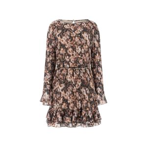 Vestito Guess Donna Ls Ilenia Pleat Dress Fantasia