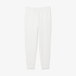 Pantaloni sportivi Lacoste da uomo con marchio goffrato Bianco