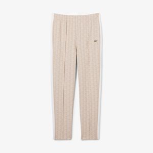 Pantaloni tuta Lacoste Paris da uomo con monogramma Beige