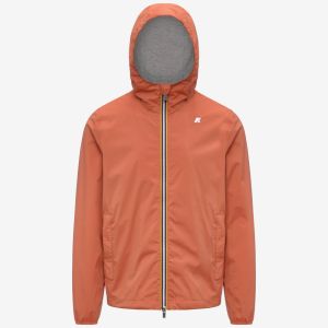 K-Way Jack – Giacca da uomo slim in nylon stretch con fodera in jersey Arancione
