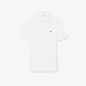 POLO IN PETIT PIQUE DI COTONE SLIM FIT Bianco