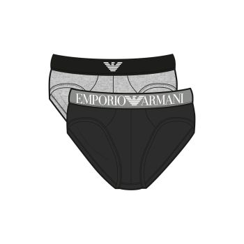 Emporio Armani Underwear Slip uomo pack 2 – Comfort premium e stile iconico Grigio