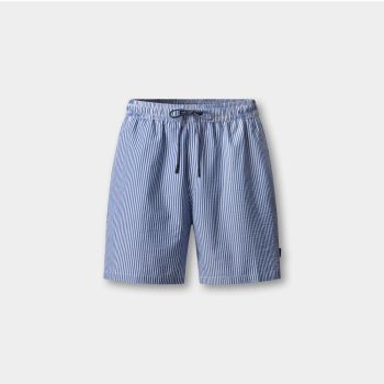 Camicia Hackett London Da Uomo Seersucker Elasticated Blu